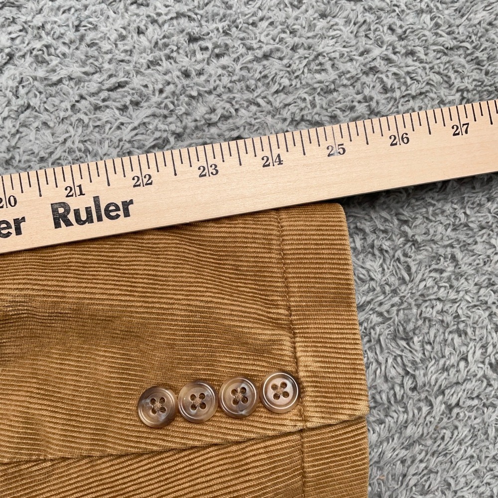 J Crew Blazer Mens Large Brown Vintage Cord Corduroy Blazer Sport Coat Academia - Picture 13 of 14